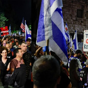 إسرائيليون يحتجون أمام بيت نتنياهو مطالبين بالافراج عن ذويهم بعد تعثر إطلاق الدفعة الثانية من الأسرى (فيديو)