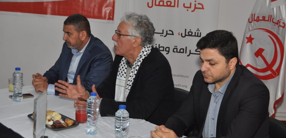 أهم ما جاء في لقاء مناضلي حزب العمال مع ضيوفهم من غزة (صور)