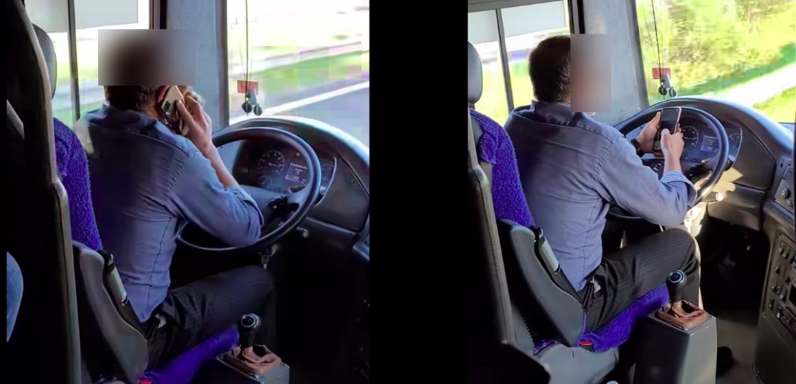 تونس/ فيديو اليوم يوثق تجاوز خطير قام به سائق حافلة بنزرت – المطار