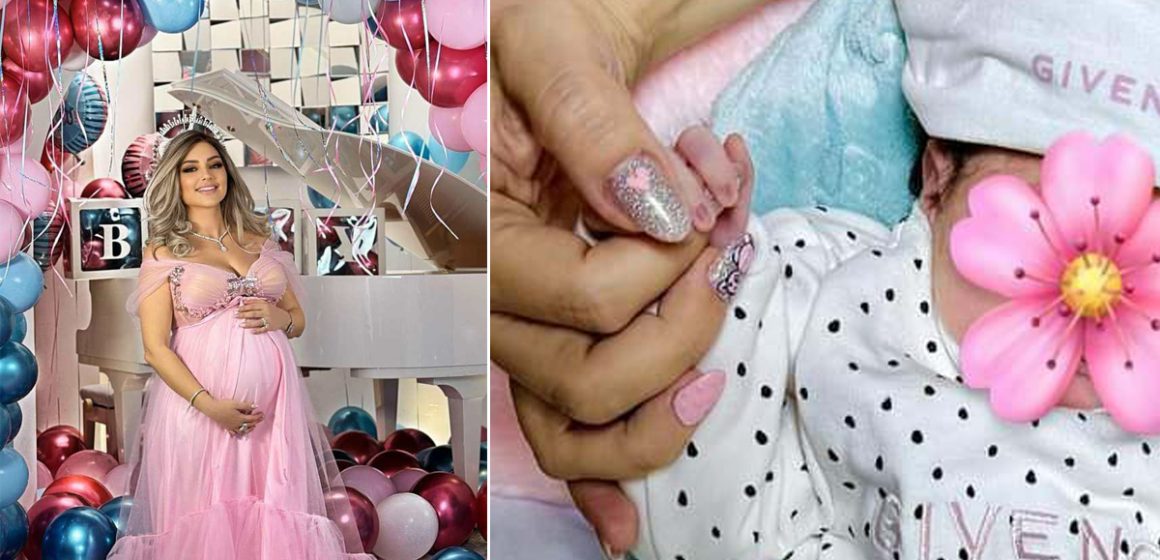 منال عمارة ترزق بمولودتها الأولى “نادين” في نفس الشهر الذي ولدت فيه