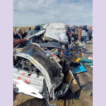 تالة- القصرين: وفاة 4 ركاب في حادث مرور عاى مستوى مفترق بولحناش
