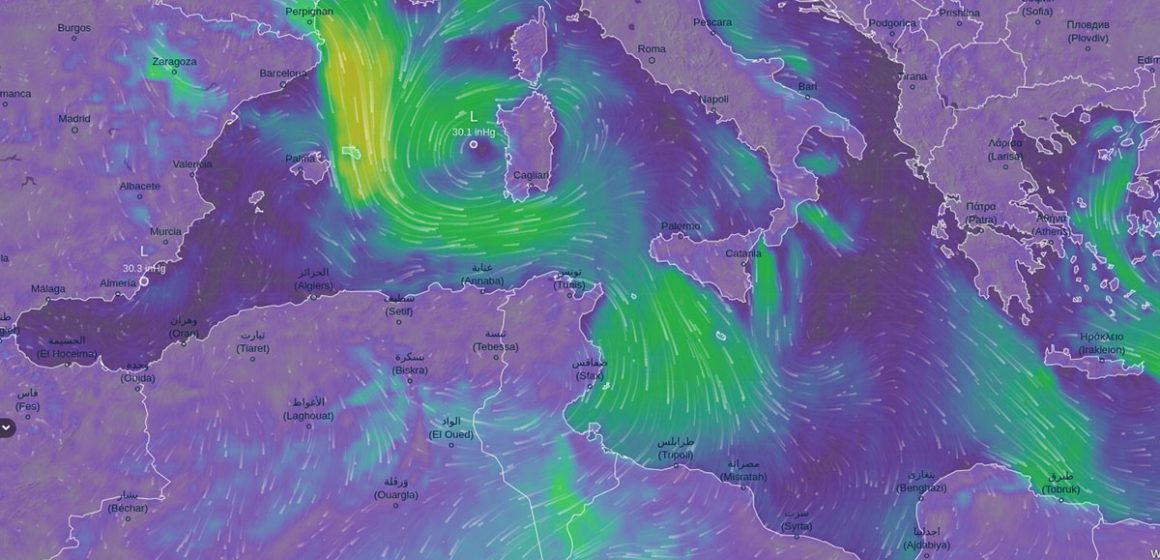 بلاغ/ كتلة هوائية باردة تتّجه نحو شمال افريقيا بداية من يوم الاربعاء