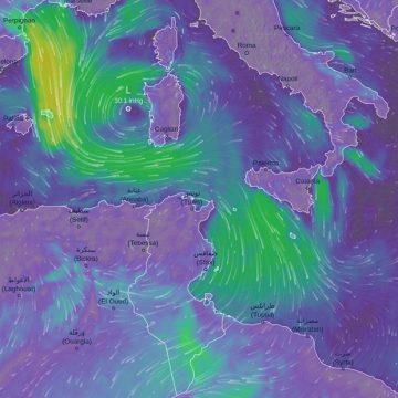 بلاغ/ كتلة هوائية باردة تتّجه نحو شمال افريقيا بداية من يوم الاربعاء