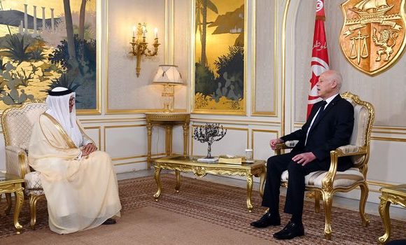 قرطاج: في ضيافة الرئيس سعيد، وزير خارجية البحرين (صور)