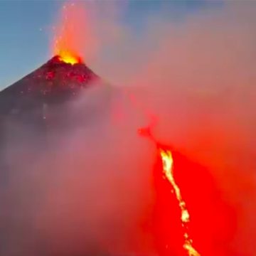 بلاغ/حول تأثير بركان إتنا (Etna) في جزيرة صقلية الايطالية على تونس