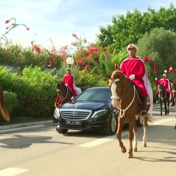 مراسم إستقبال رئيس الجمهورية قيس سعيد بالقصر الرئاسي بقرطاج (فيديو)