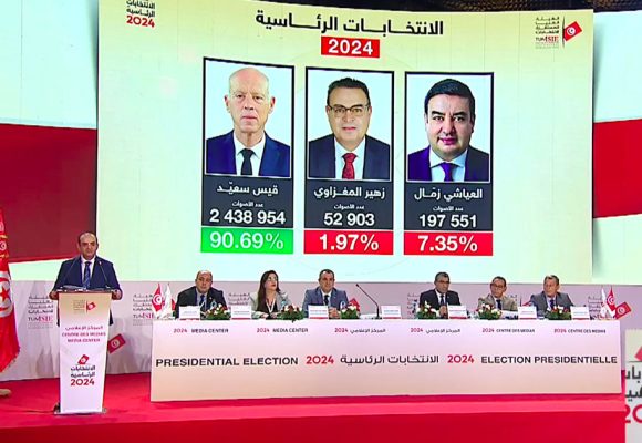 التليلي المنصري: تعليق النتائج الرسمية للانتخابات بجميع مقرات ال ISIE