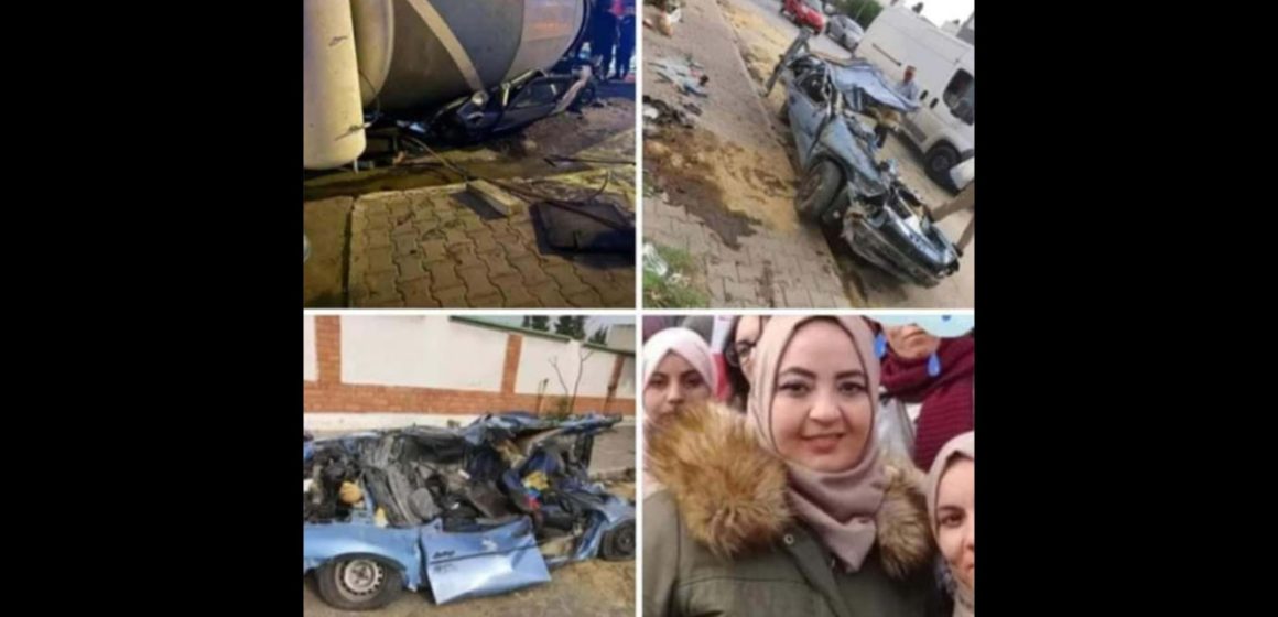بن عروس: انقلاب شاحنة ثقيلة لنقل الخرسانة يودي بحياة امرأة على عين المكان