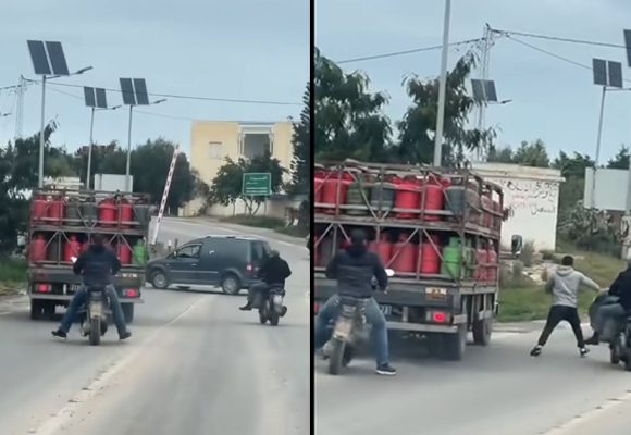 بطاقة ايداع بالسجن لشخص حاول الاستيلاء قوارير غاز منزلي من شاخنة نقل