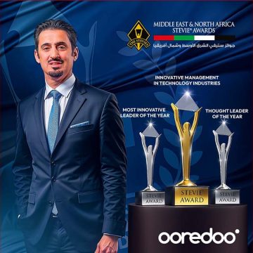 منصور راشد الخاطر، الرئيس التنفيذي لـ Ooredoo تونس، يفوز بثلاث جوائز في جوائز ستيفي الشرق الأوسط وشمال أفريقيا 2025