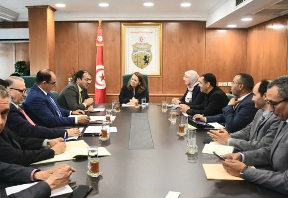 وزيرة الصناعة تؤكد لمدير BFPME ️الحرص على مساندة المشاريع الصغرى والمتوسطة