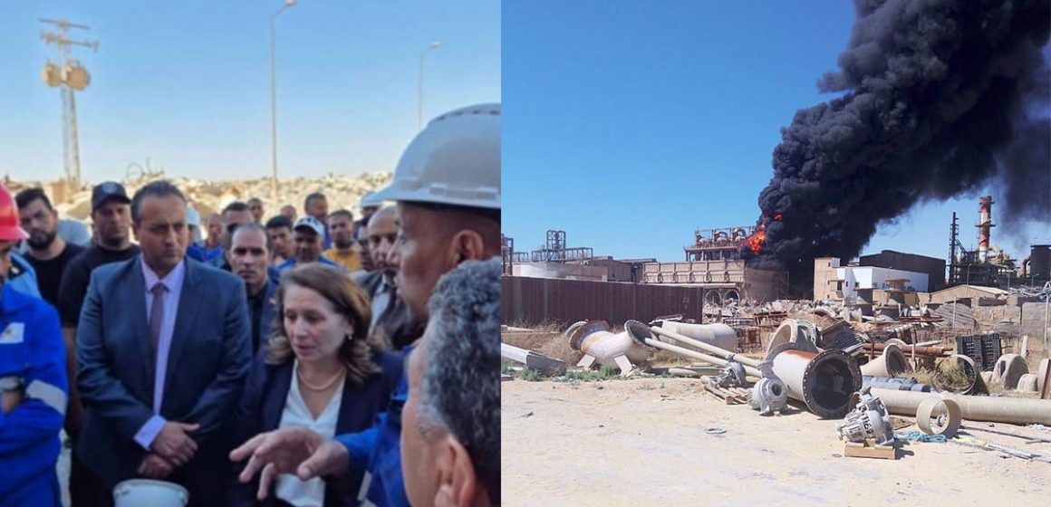 صفاقس/حريق بالشركة التونسية الهندية “تيفارت” بالصخيرة، الاذن بفتح تحقيق