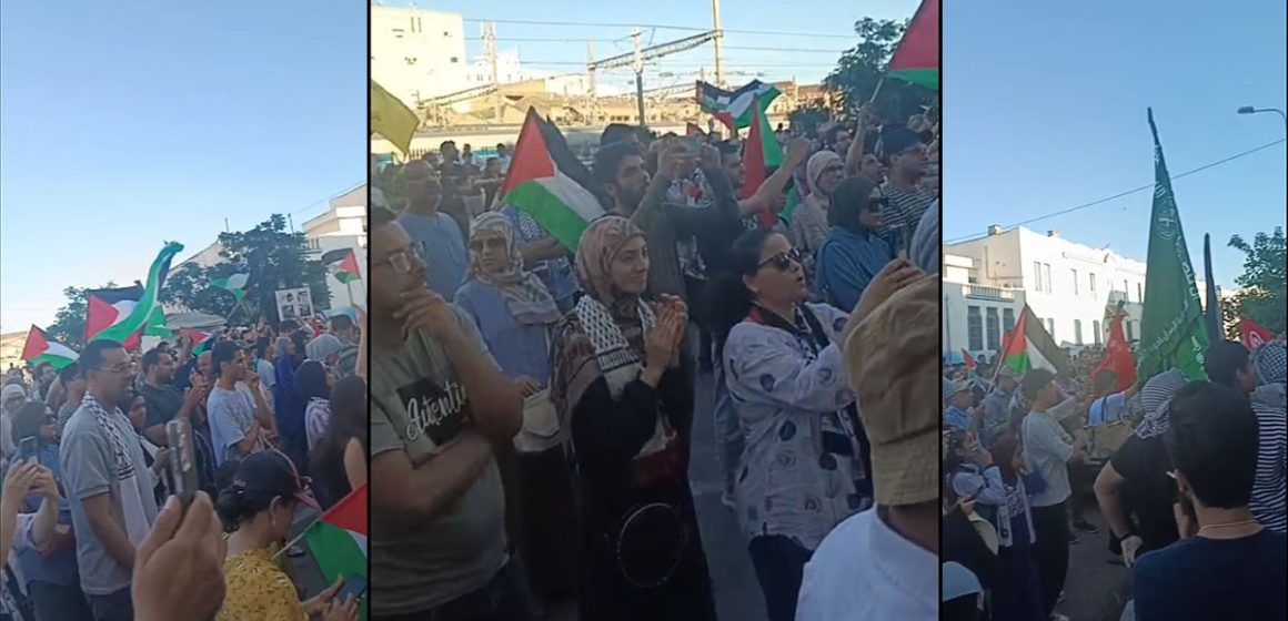 تضامنا مع أهالي غزة، مسيرة شعبية حاشدة بتونس العاصمة (فيديو)