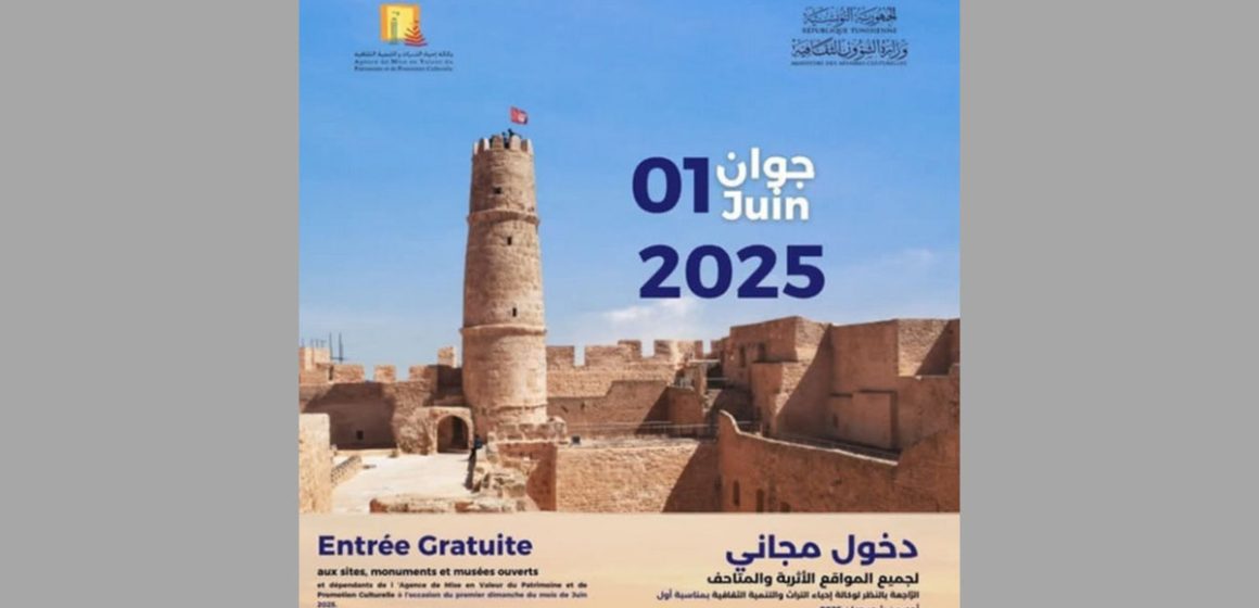 الدخول مجانا يوم الأحد 1 جوان/ قائمة المتاحف و المواقع الأثرية و المعالم التاريخية