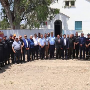 والي جندوبة يفتتح مركز الحماية المدنية الموسمي بالمرجى بوسالم