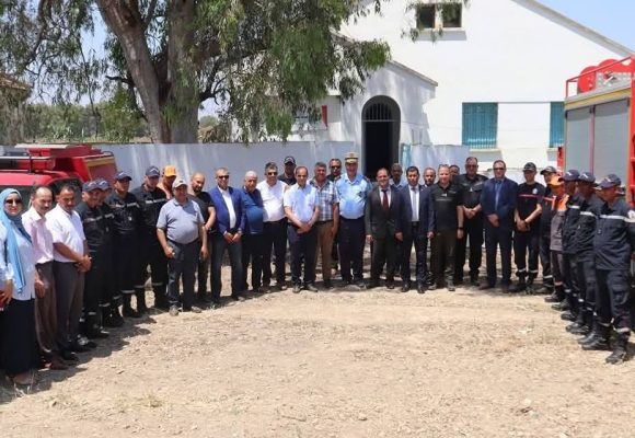 والي جندوبة يفتتح مركز الحماية المدنية الموسمي بالمرجى بوسالم
