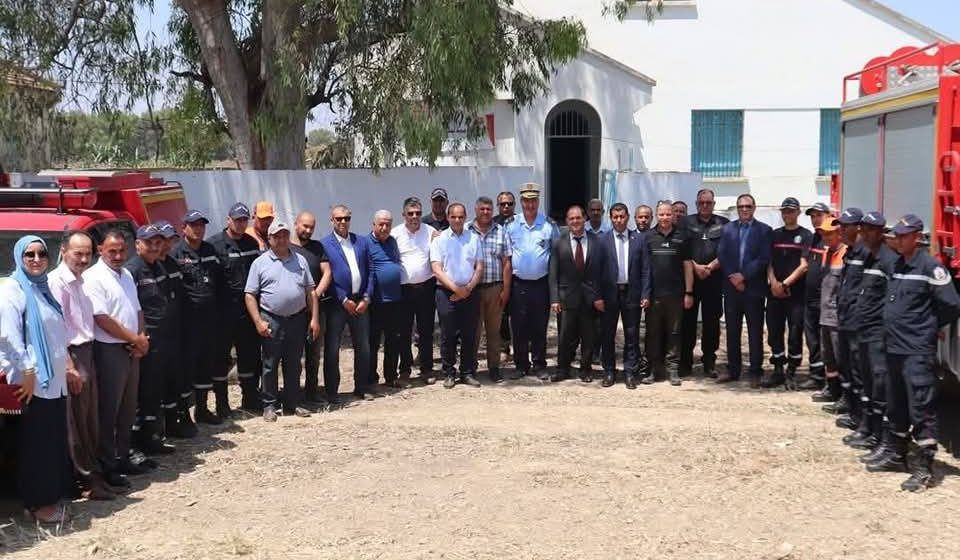 والي جندوبة يفتتح مركز الحماية المدنية الموسمي بالمرجى بوسالم