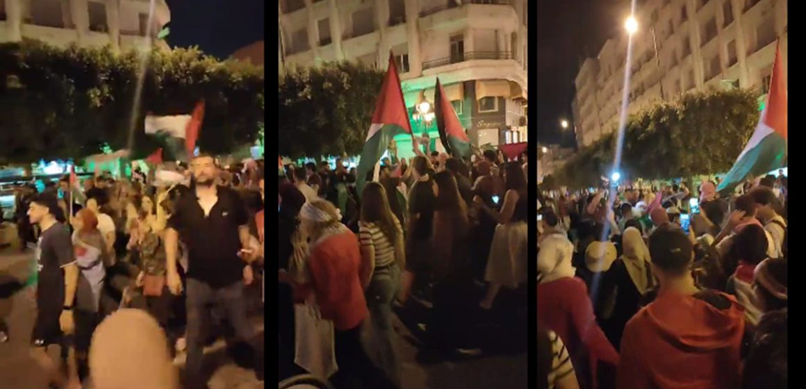 استقبال قافلة الصمود في تونس العاصمة (فيديو للجمهوري)