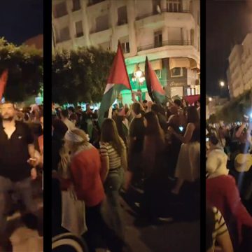 استقبال قافلة الصمود في تونس العاصمة (فيديو للجمهوري)