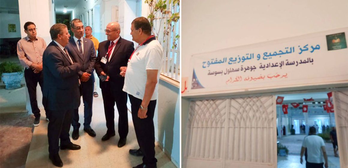 سوسة، وزير التربية يطلع على سير العمل بمركز تجميع الامتحانات و التوزيع