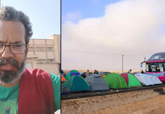 قافلة الصمود في سرت/ اختطاف وائل نوار و الاعتداء عليه و سرقة أمواله