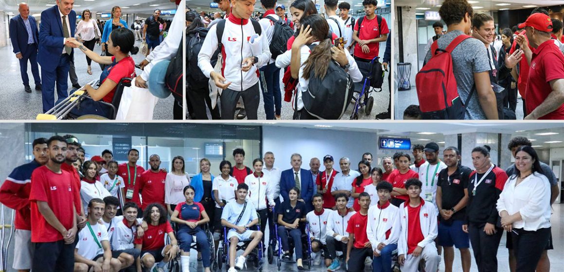 عودة المنتخب الوطني لألعاب القوى إلى تونس و متابعة رسمية بعد الحادث المروري بنيجيريا
