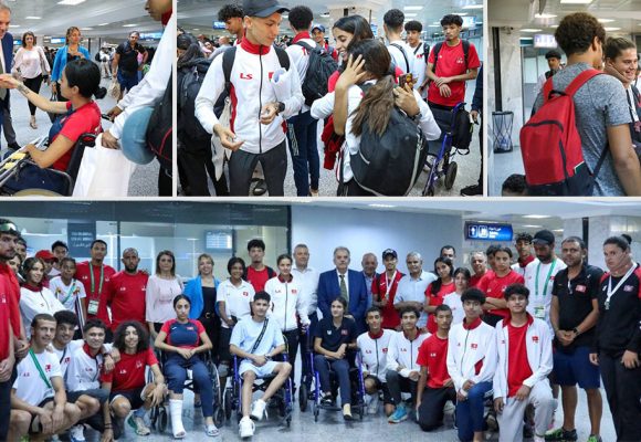 عودة المنتخب الوطني لألعاب القوى إلى تونس و متابعة رسمية بعد الحادث المروري بنيجيريا