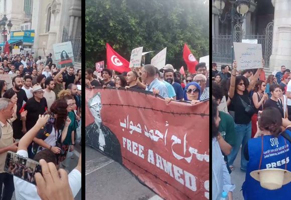 دعت اليها عائلات المعتقلين السياسيين، توافد المئات من المواطنين في مسيرة بالعاصمة