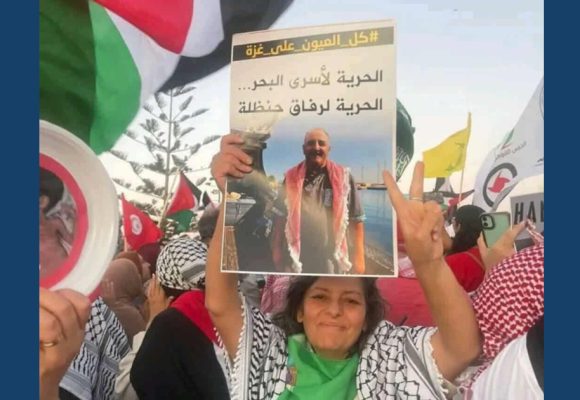 سفينة حنظلة : الأستاذة هدريش حول آخر اخبار حاتم العويني بسجن الإحتلال