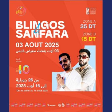 بفضاء معرض قابس:عرض شبابي يؤثثه كل من SANFARA و Blingos