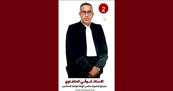 الأستاذ شوقي الحلفاوي يعلن عن ترشحه لعضوية مجلس هيئة المحامين