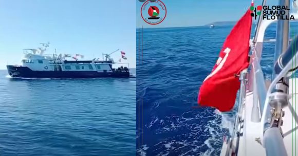 على المباشر، قارب يامان/ ياسر الجرادي في اتجاه غزة… (فيديو)