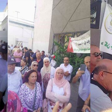 صورة اليوم: وقفة احتجاجية لأسلاك التربية بمندوبية سوسة