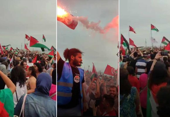 فيديو لتنسيقية العمل المشترك من أجل فلسطين حول استقبال أسطول الصمود العالمي