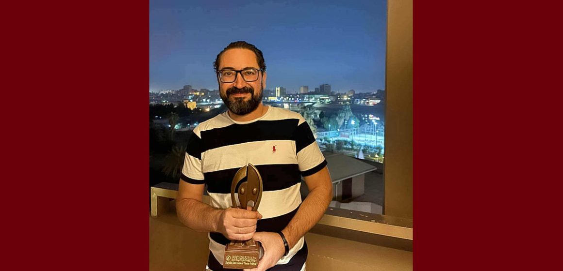 حمودة بن حسين مهرجان بغداد الدولي للمسرح في دورته السادسة، جائزة أفضل ممثل للتونسي حمودة بن حسين