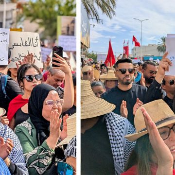 بالصور/ أصوات نساء تشارك بقوة في مسيرة تفكيك وحدات المجمع الكيميائي