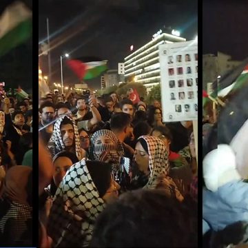 قرصنة أسطول الصمود، تجمع احتجاجي أمام سفارة أمريكا بتونس (فيديو)