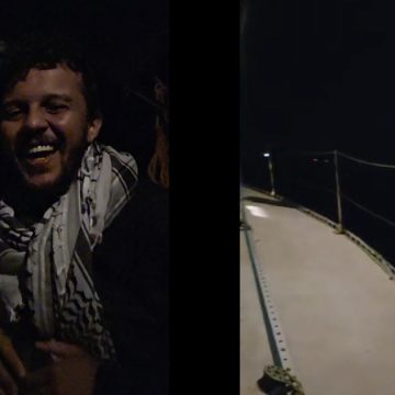 لؤي الشارني في لايف من أسطول الصمود لكسر الحصار عن غزة