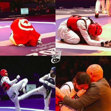 الصين، بعد تتويج خليل الجندوبي، وفاء المسغوني تفوز بذهبية بطولة العالم للتايكوندو