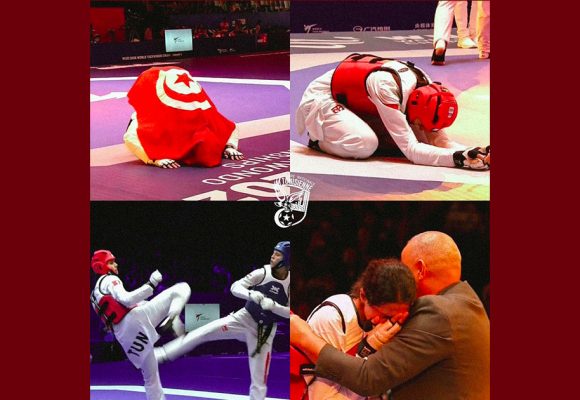 الصين، بعد تتويج خليل الجندوبي، وفاء المسغوني تفوز بذهبية بطولة العالم للتايكوندو