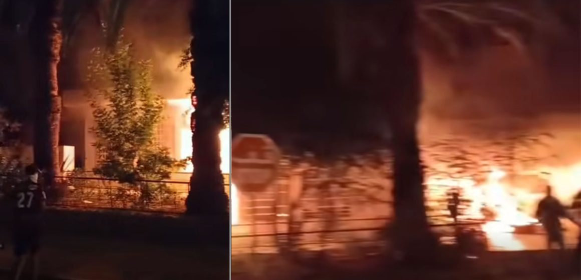 قابس: حريق حذو ادارة المجمع الكيميائي بقنطرة شمامة و دعوات لتجنب التخريب (فيديو)