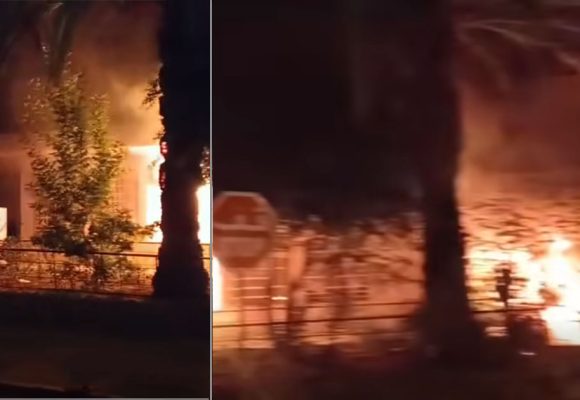 قابس: حريق حذو ادارة المجمع الكيميائي بقنطرة شمامة و دعوات لتجنب التخريب (فيديو)
