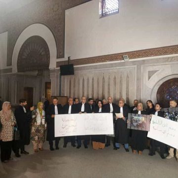 بالصور: ضد الإبادة في فلسطين، المحامون التونسيون ينفذون وقفة تضامنية