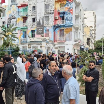 بالصور و الفيديو: ناشطون من حزب العمال في المسيرة المساندة لقابس