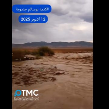 مرصد الطقس و المناخ : مياه الأودية بريف جندوبة تجرف امرأة و قطيع أغنامها