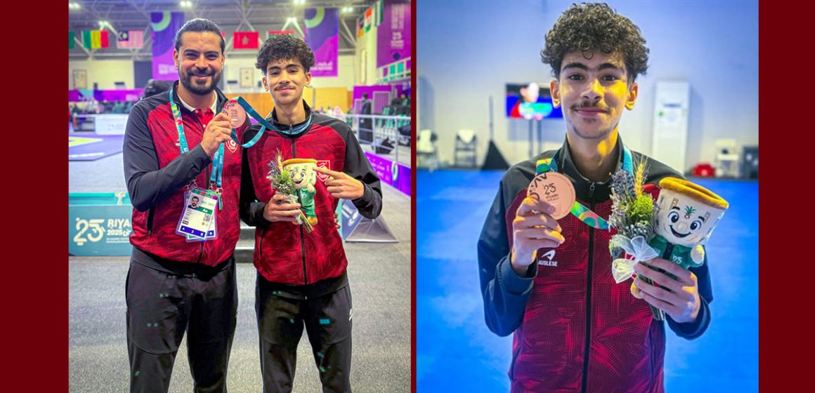 السعودية -الرياض:محمد أمين الزغلامي يفوز بالبرونزية في التايكوندو