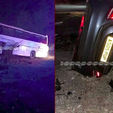 00 طريق مساكن القيروان: اصطدام حافلة نقل بالساحل بسيارة خفيفة يخلف وفيات و العديد من الجرحى