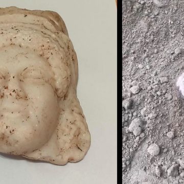 00 اكتشاف قناع من مرمر فريد من نوعه خلال أشغال الحفريات بموقع توفاة بقرطاج (فيديو)