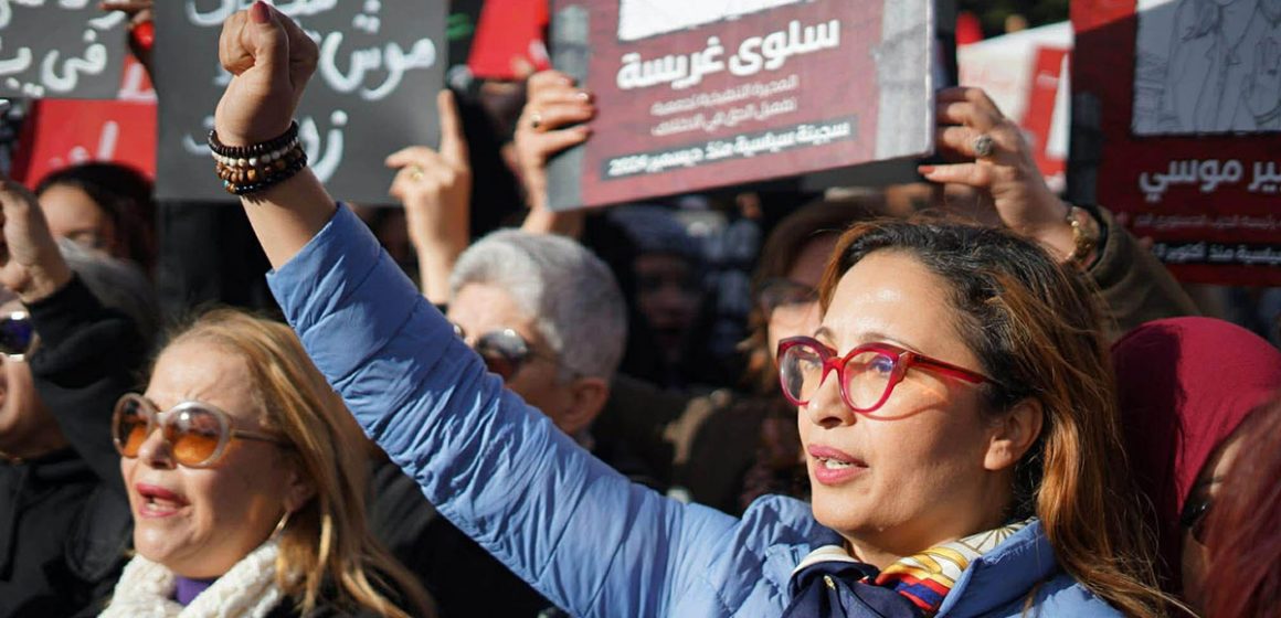 Chaima-Aissa جمعيات وشخصيات نسويةُ : “صوتُ شيماء عيسى هو صوتُنا جميعًا”