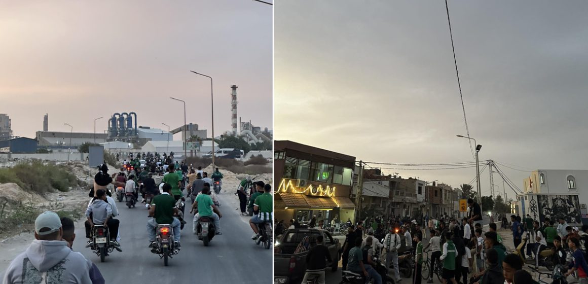 Gabes أنصار الملعب القابسي يتحولون الى المجمع الكيميائي للاحتجاج